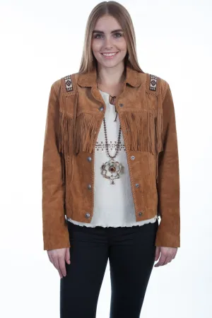 Scully Womens Bourbon Boar Suede Laced Jacket XL