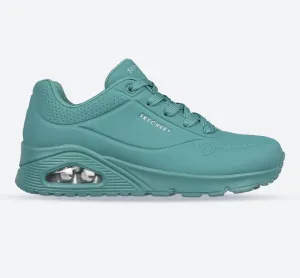 Skechers 73690 Uno Stand On Air Sports Sneakers für Damen, weite Passform, Blaugrün