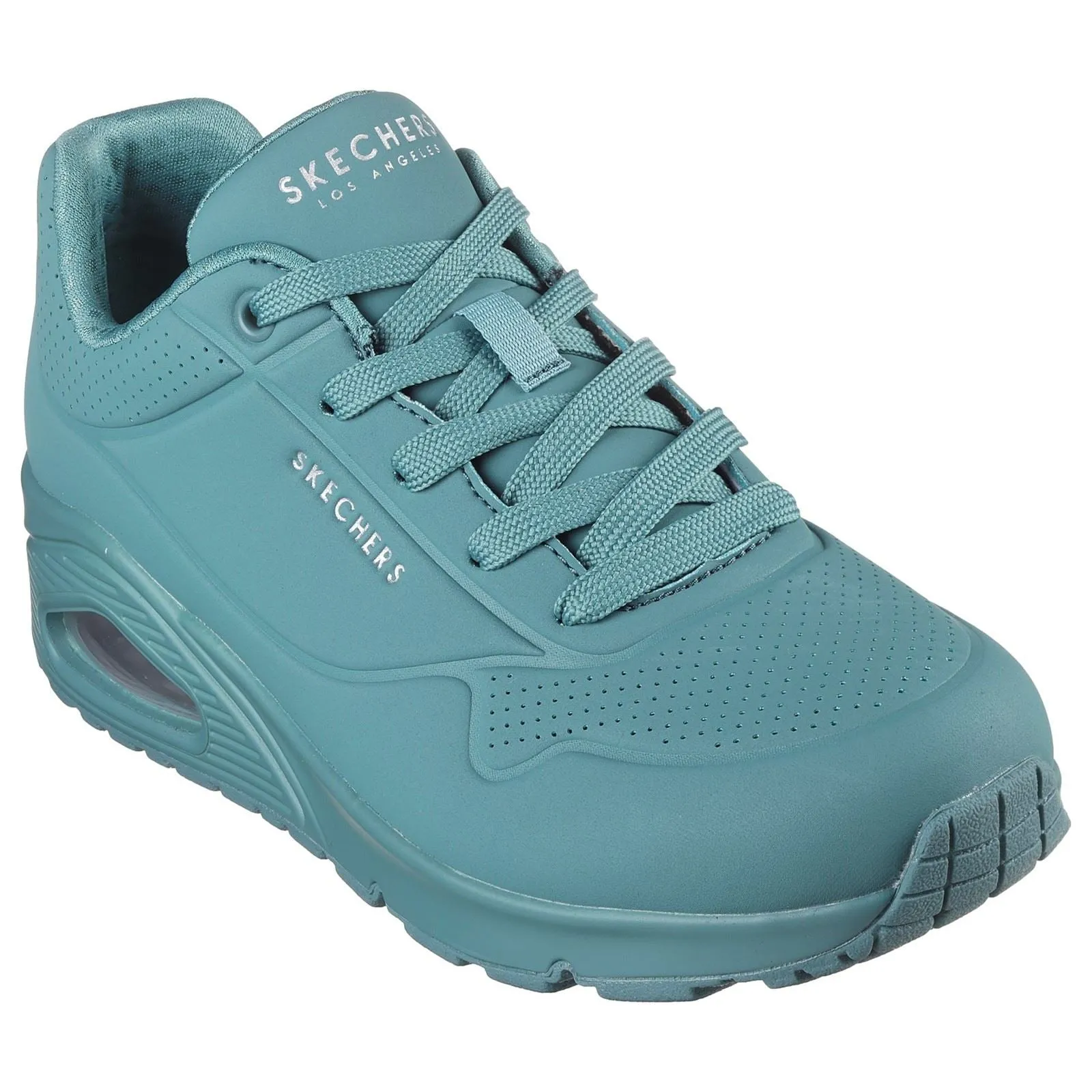 Skechers 73690 Uno Stand On Air Sports Sneakers für Damen, weite Passform, Blaugrün
