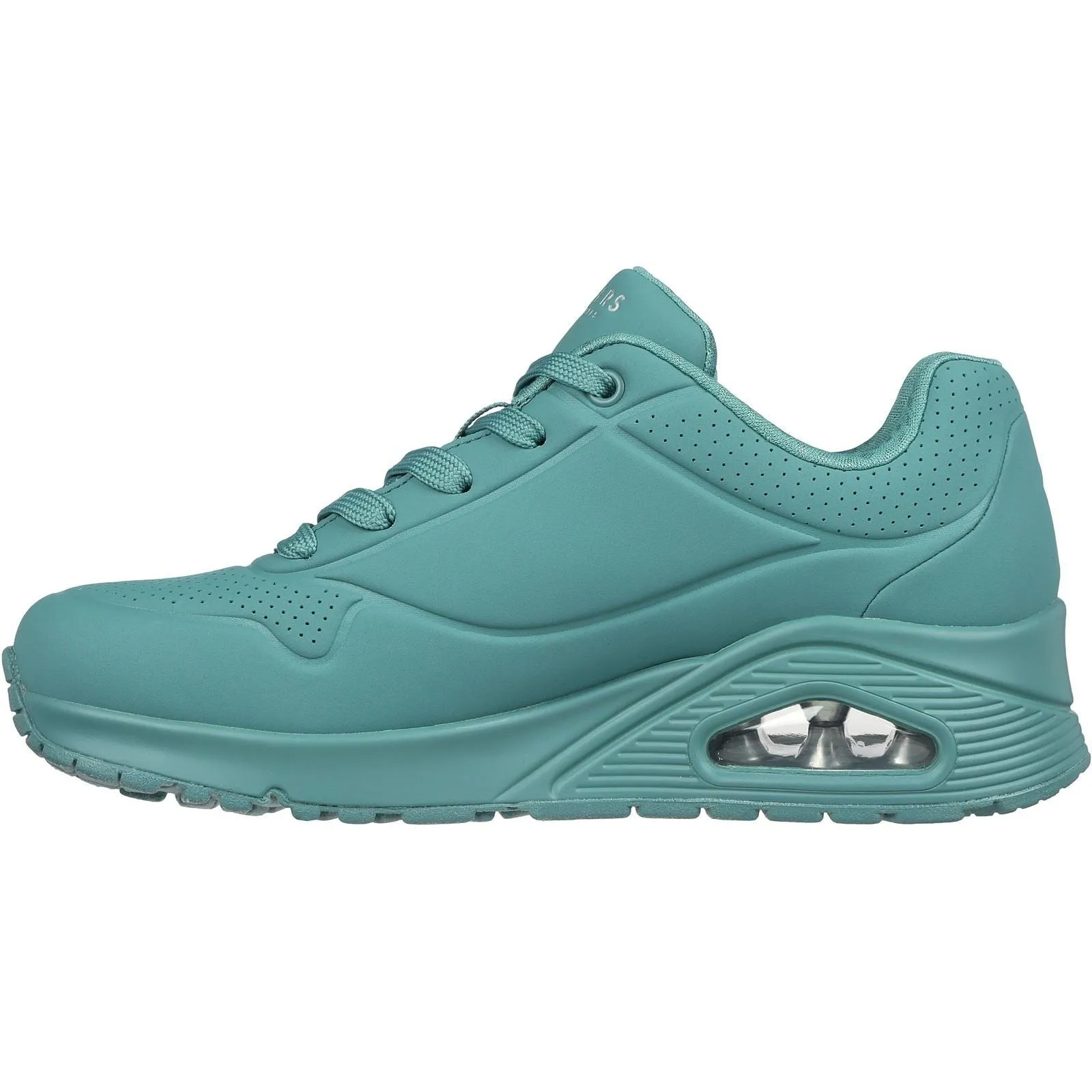 Skechers 73690 Uno Stand On Air Sports Sneakers für Damen, weite Passform, Blaugrün