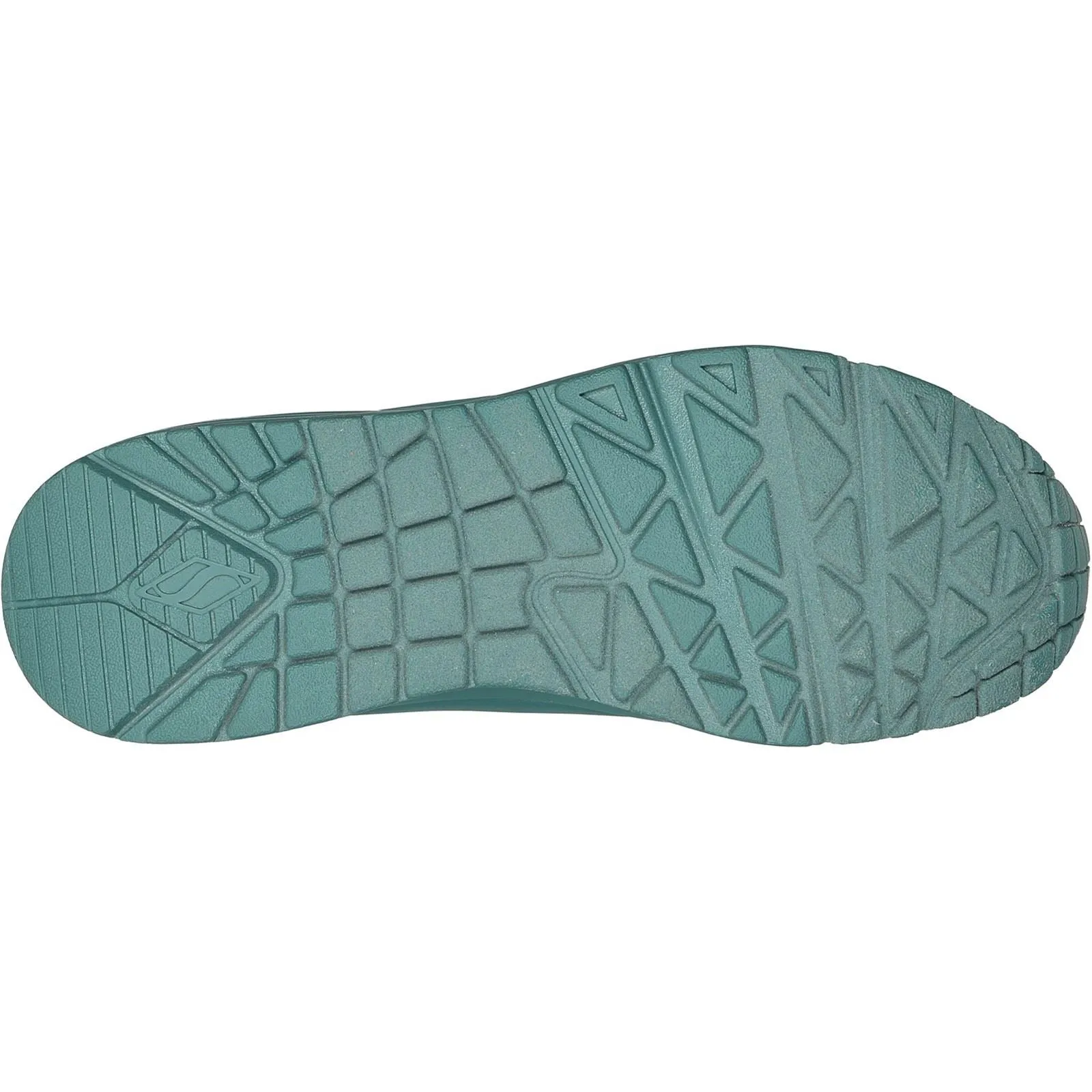Skechers 73690 Uno Stand On Air Sports Sneakers für Damen, weite Passform, Blaugrün