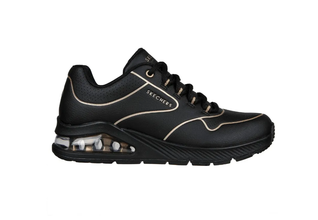 Skechers Uno 2 Golden Trim Black Gold