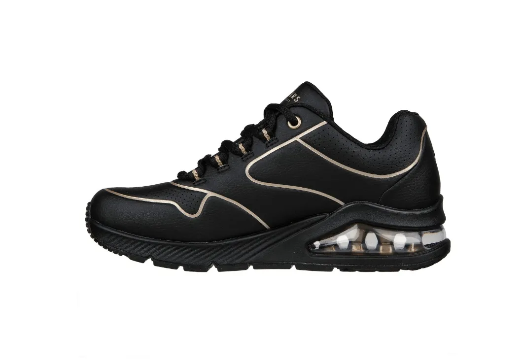 Skechers Uno 2 Golden Trim Black Gold