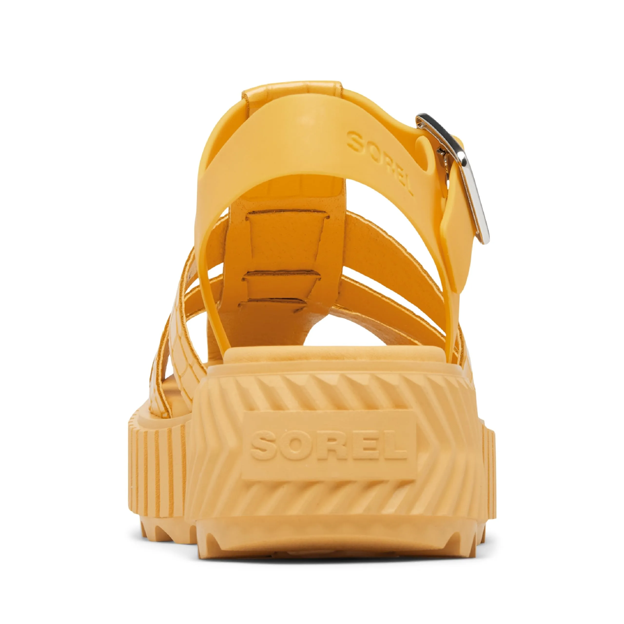 Sorel Women's Ona Streetworks Fisherman Mid Sandals - Yellow Ray, Pilsner - Size 8.5