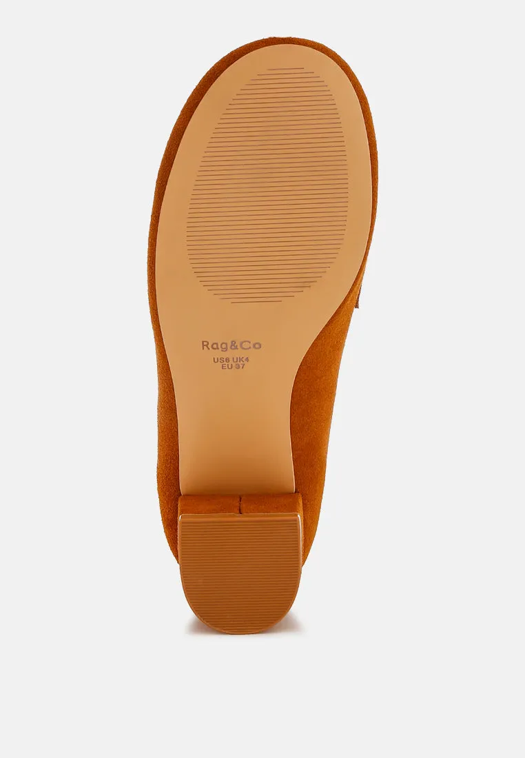 Tassels Detail Suede Loafers by RUW