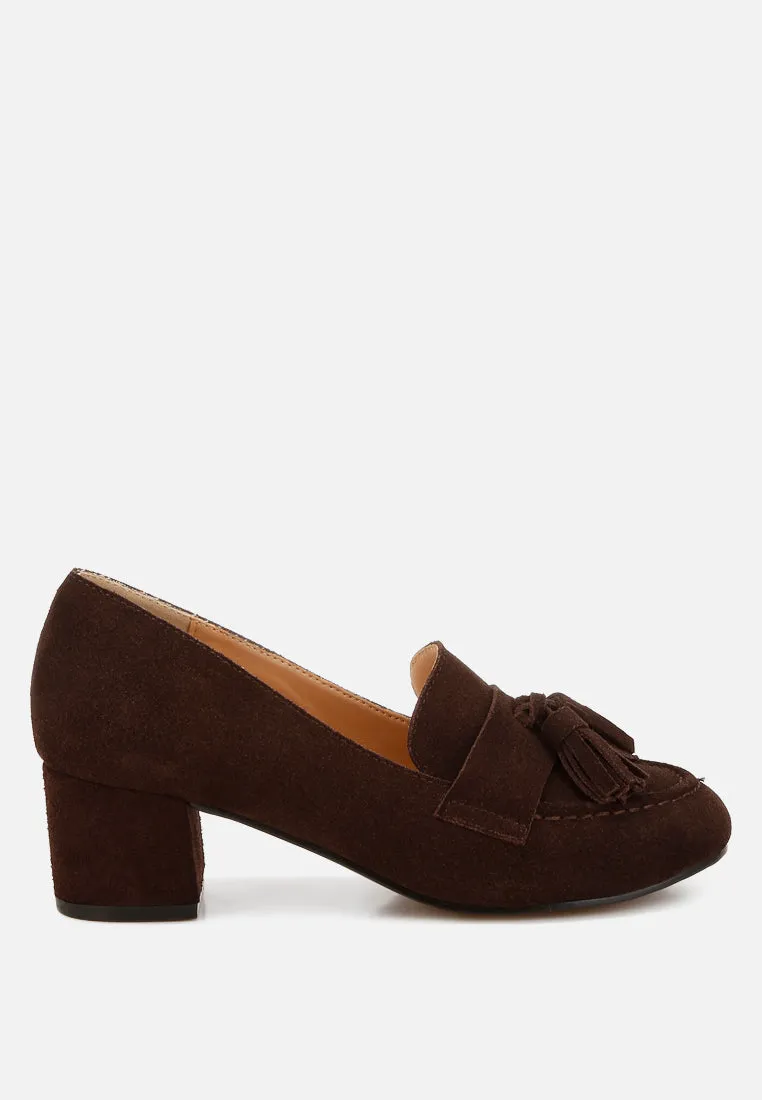 Tassels Detail Suede Loafers by RUW