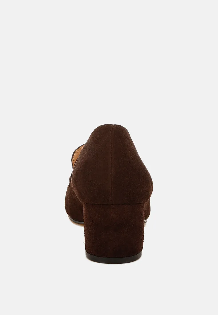 Tassels Detail Suede Loafers by RUW