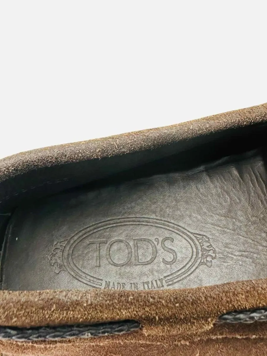 TOD'S Driving Brown Loafers 11.5