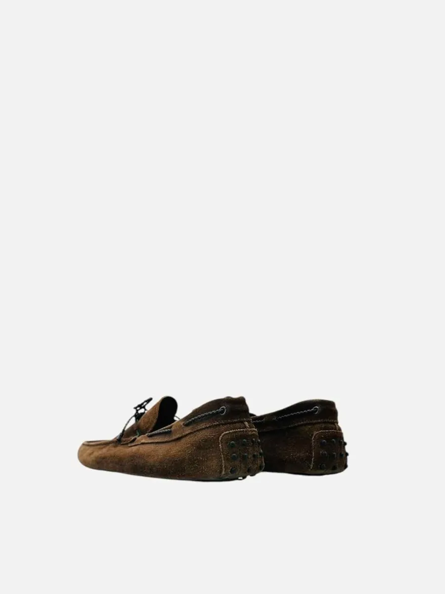TOD'S Driving Brown Loafers 11.5