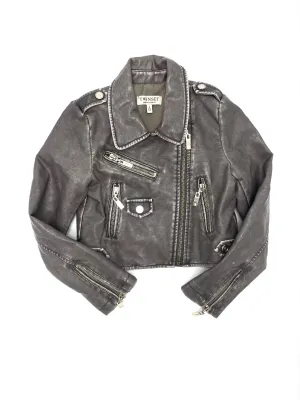 Twinset leather like biker jacket - 8