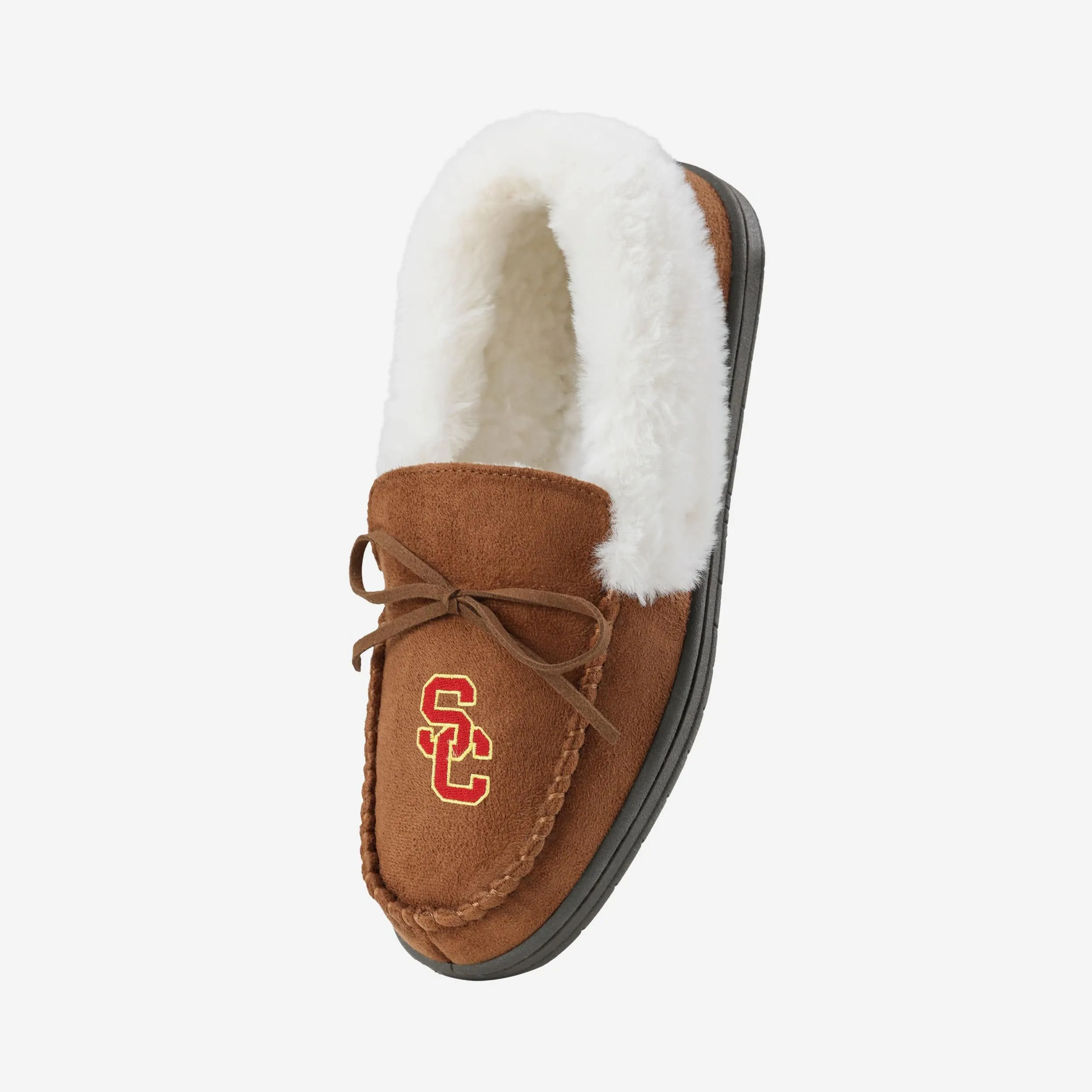 USC Trojans Womens Tan Moccasin Slipper