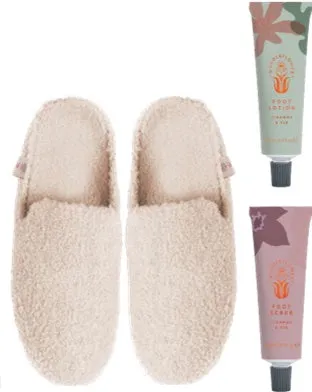 Wanderflower Luxury Slippers Gift Set