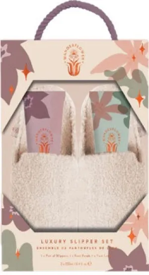 Wanderflower Luxury Slippers Gift Set