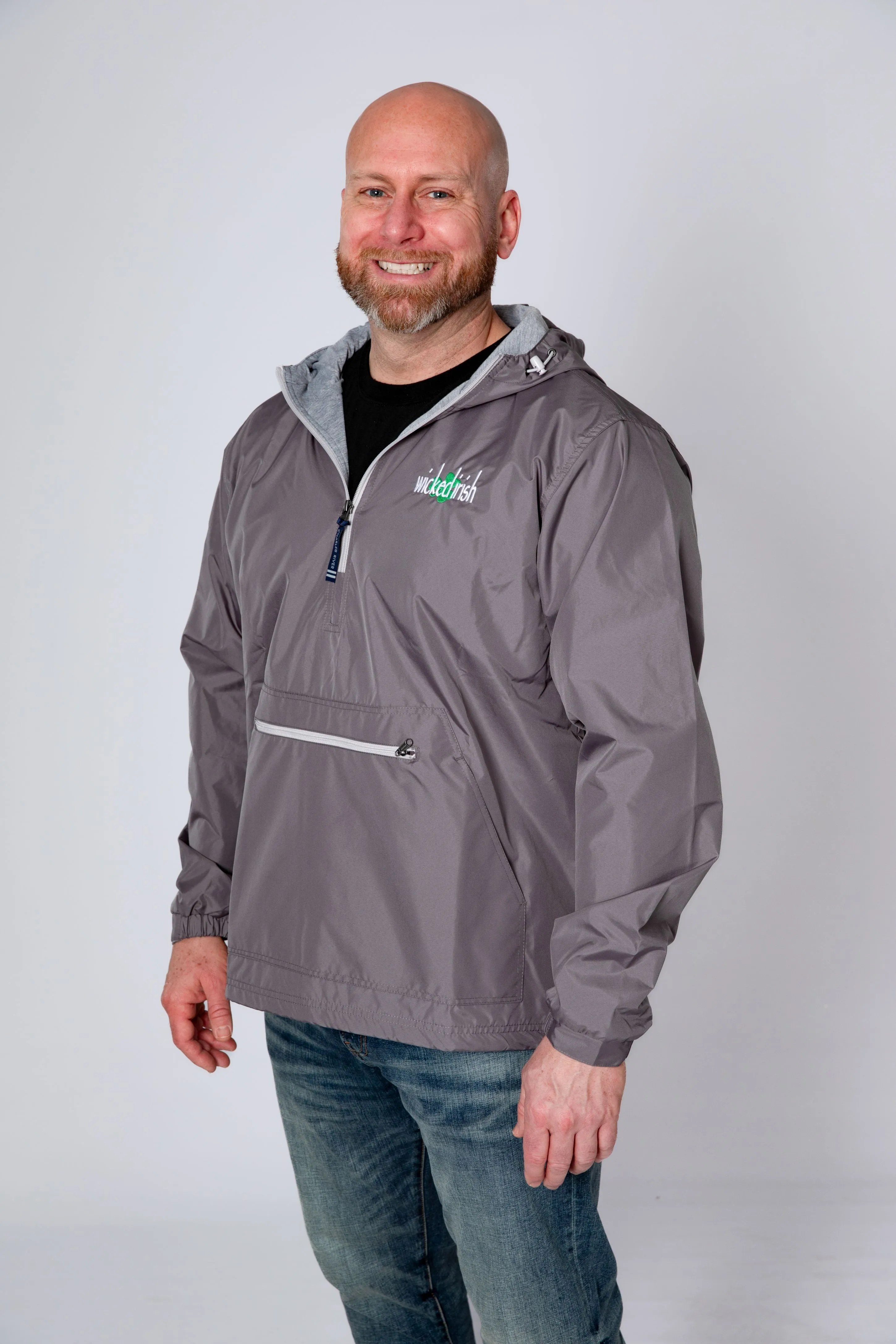 Wicked Irish Men’s Lined Water Resistant Windbreaker Pullover
