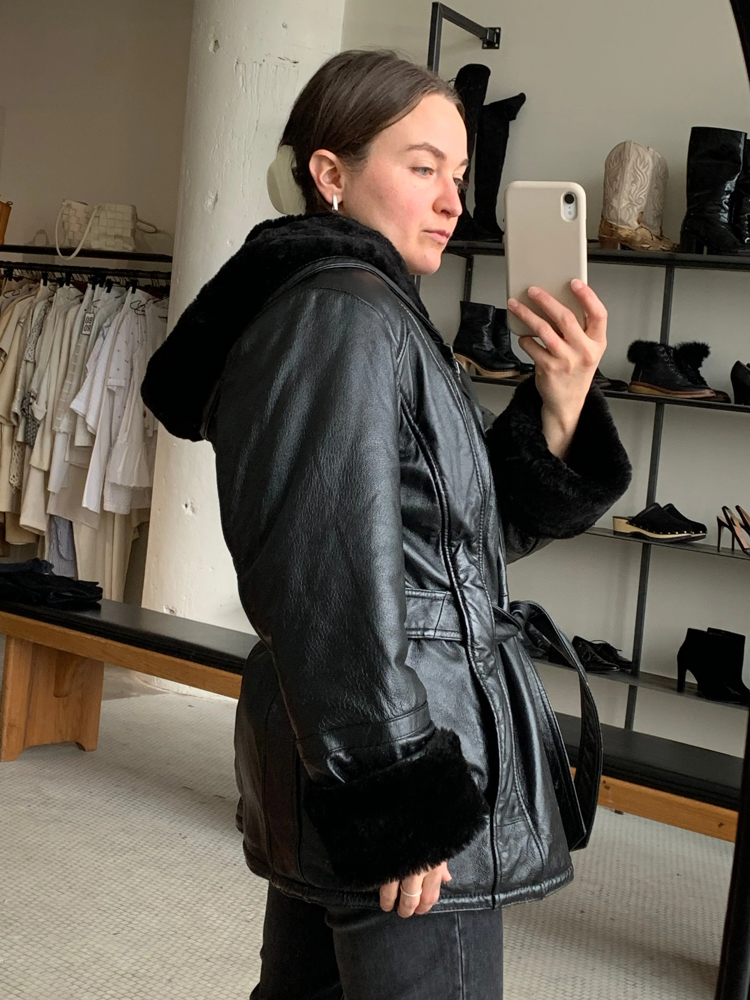 Wilson’s leather coat