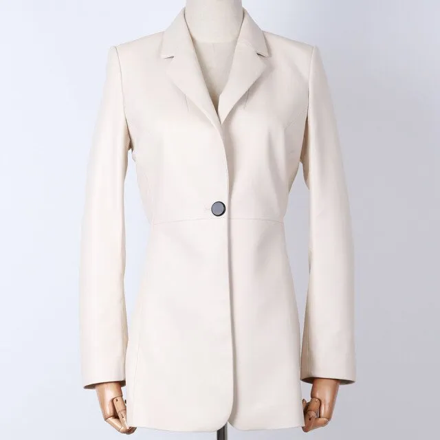 Women Snake Shiny Patent Leather Jacket