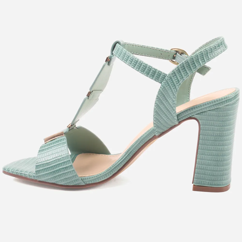 Womens "DIOAR" T-Bar Heeled Party Sandals