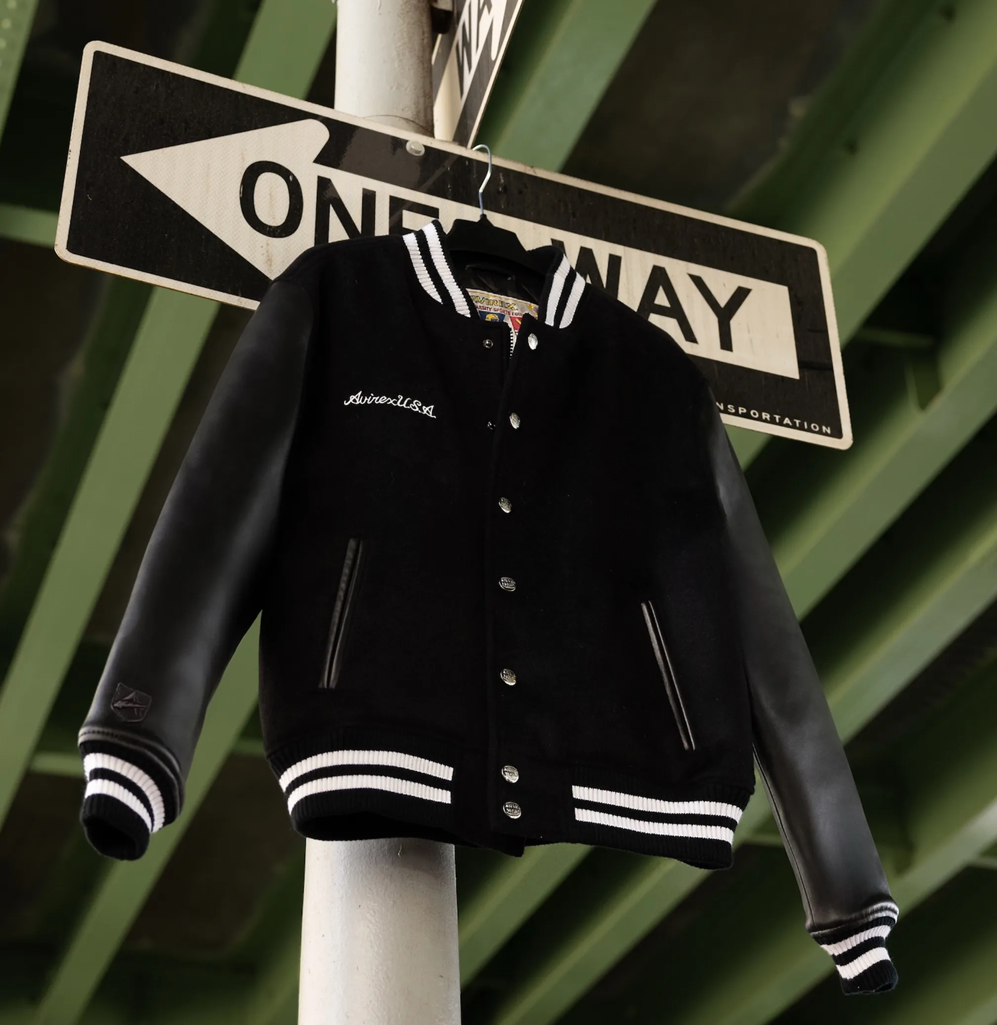 WOOL LEATHER VARSITY JACKET