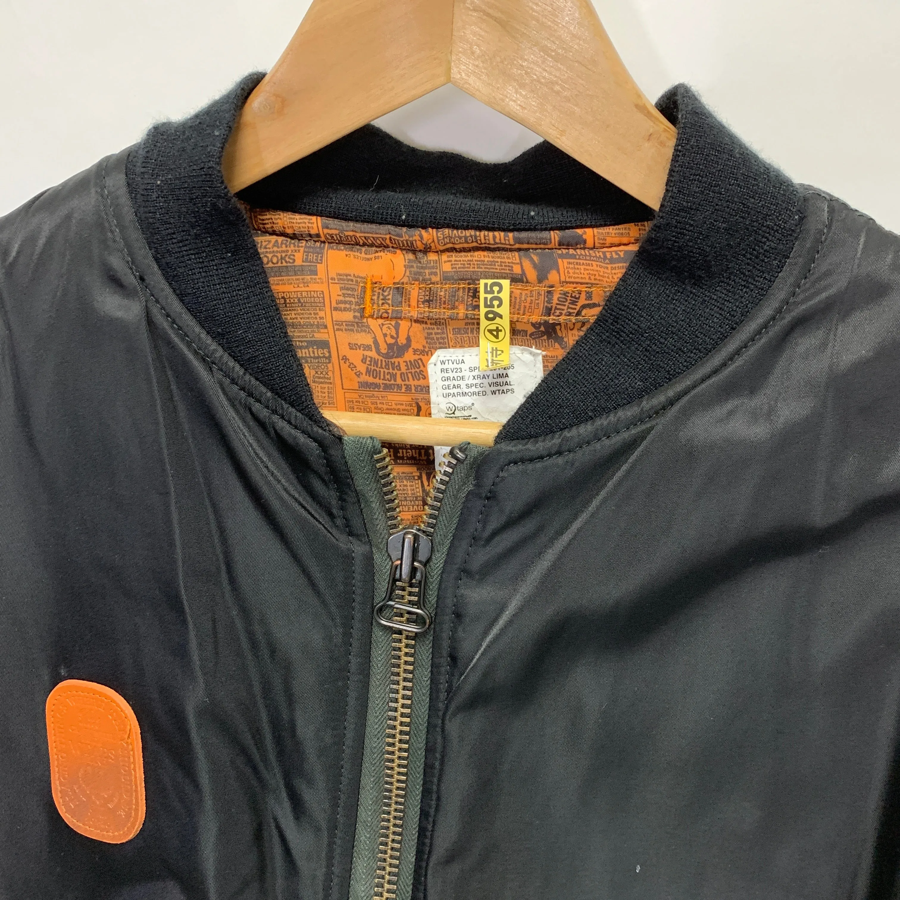 [XL] WTAPS 07AW MA-1 Jacket Black