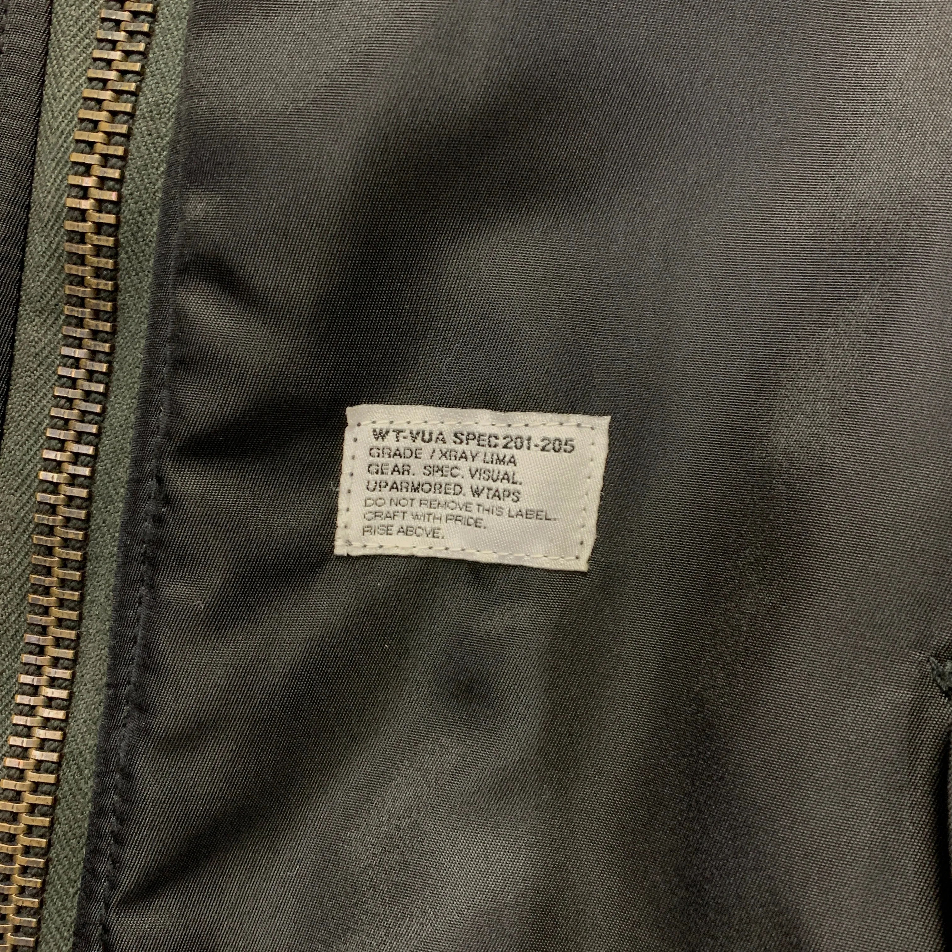 [XL] WTAPS 07AW MA-1 Jacket Black
