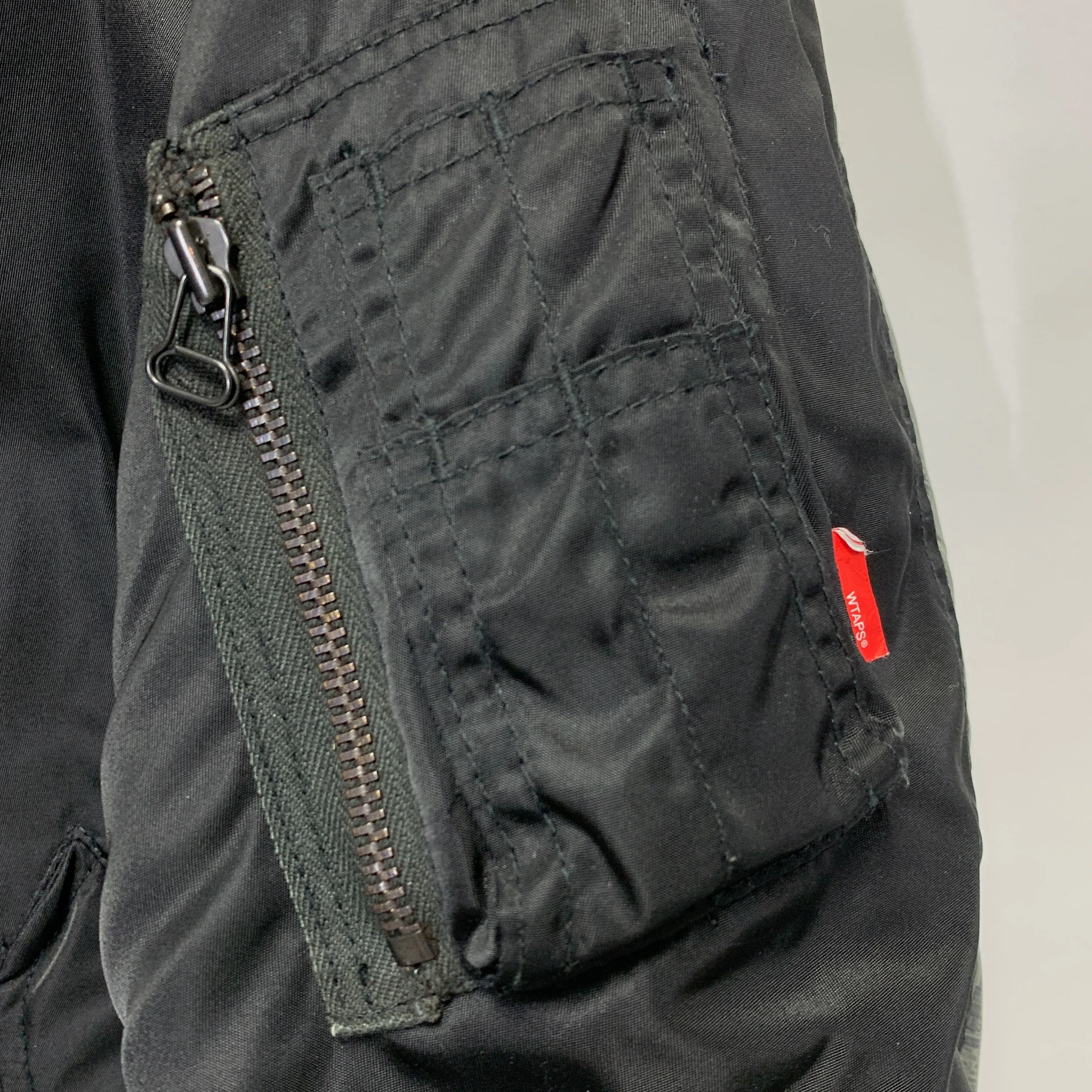 [XL] WTAPS 07AW MA-1 Jacket Black